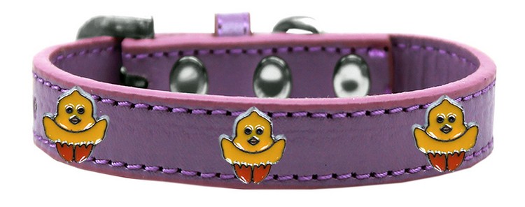 Chickadee Widget Dog Collar Lavender Size 18